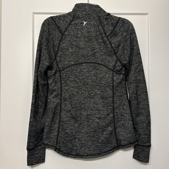Old Navy herringbone zip up athletic jacket with thumbholes - Picture 4 of 5
